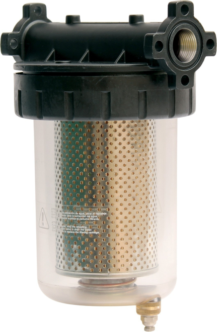FG-100 - Фильтр для ДТ с влагоотделением, прозрачная колба, 5 µm GESPASA